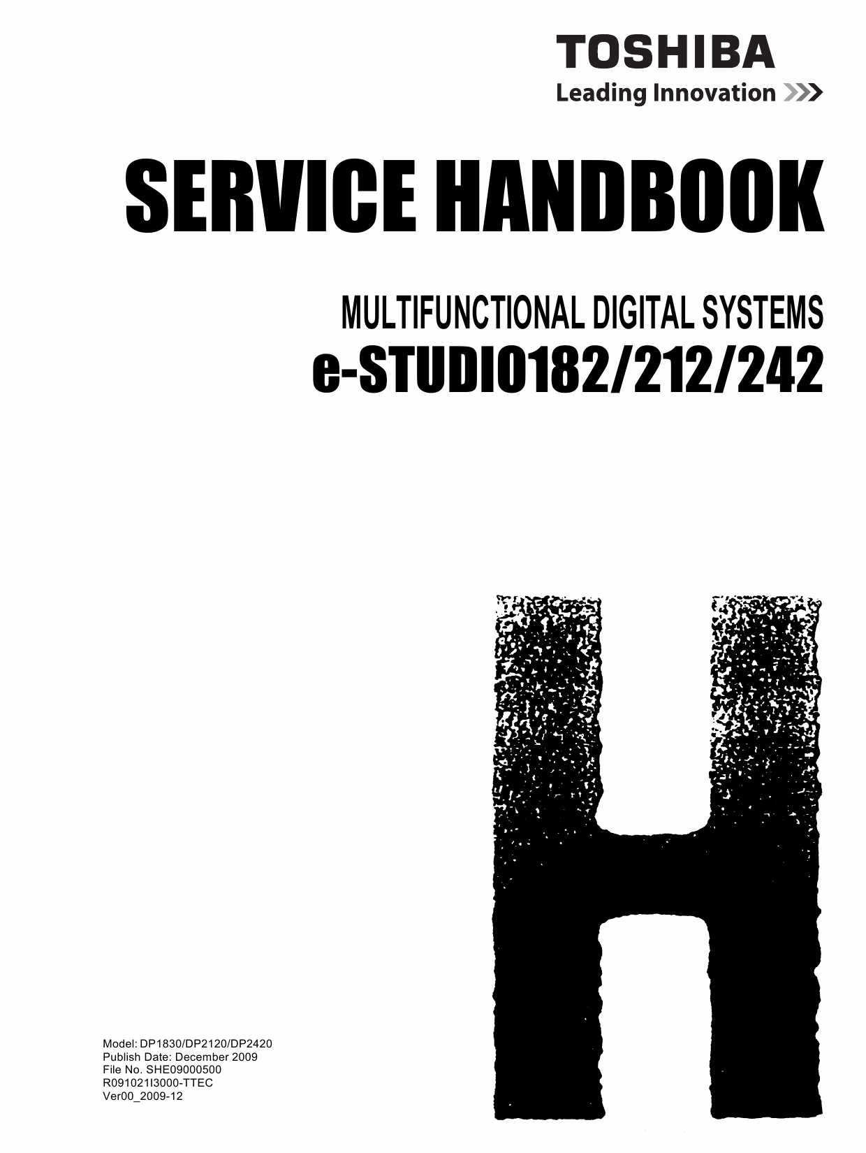 TOSHIBA e-STUDIO 182 212 242 DP1830 2120 2420 Service Handbook-1